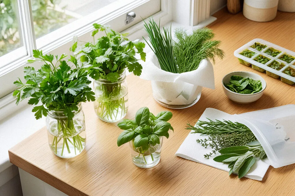 Comment conserver les herbes fraîches plus longtemps