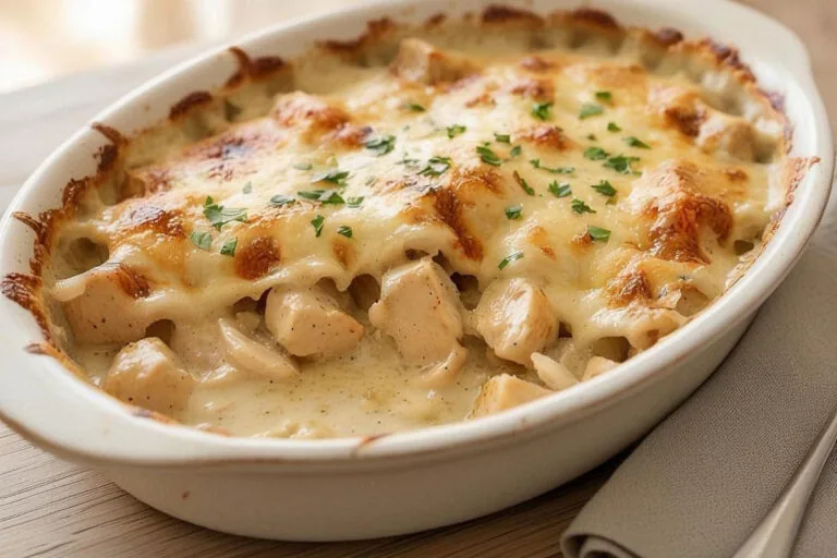 Poulet au fromage gratiné