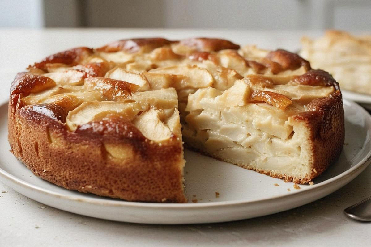 Flan aux pommes et yaourt à tomber par terre