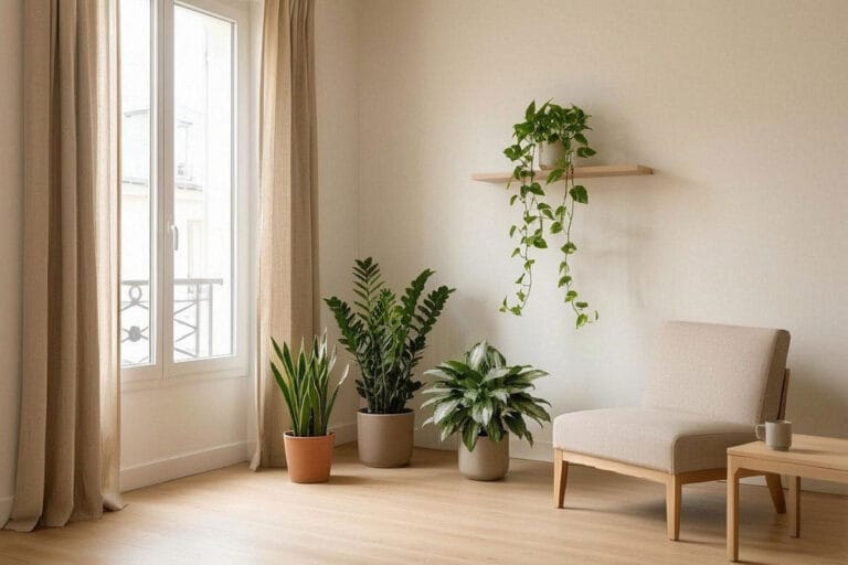 Plantes d’intérieur adaptées à une pièce avec peu de lumière naturelle