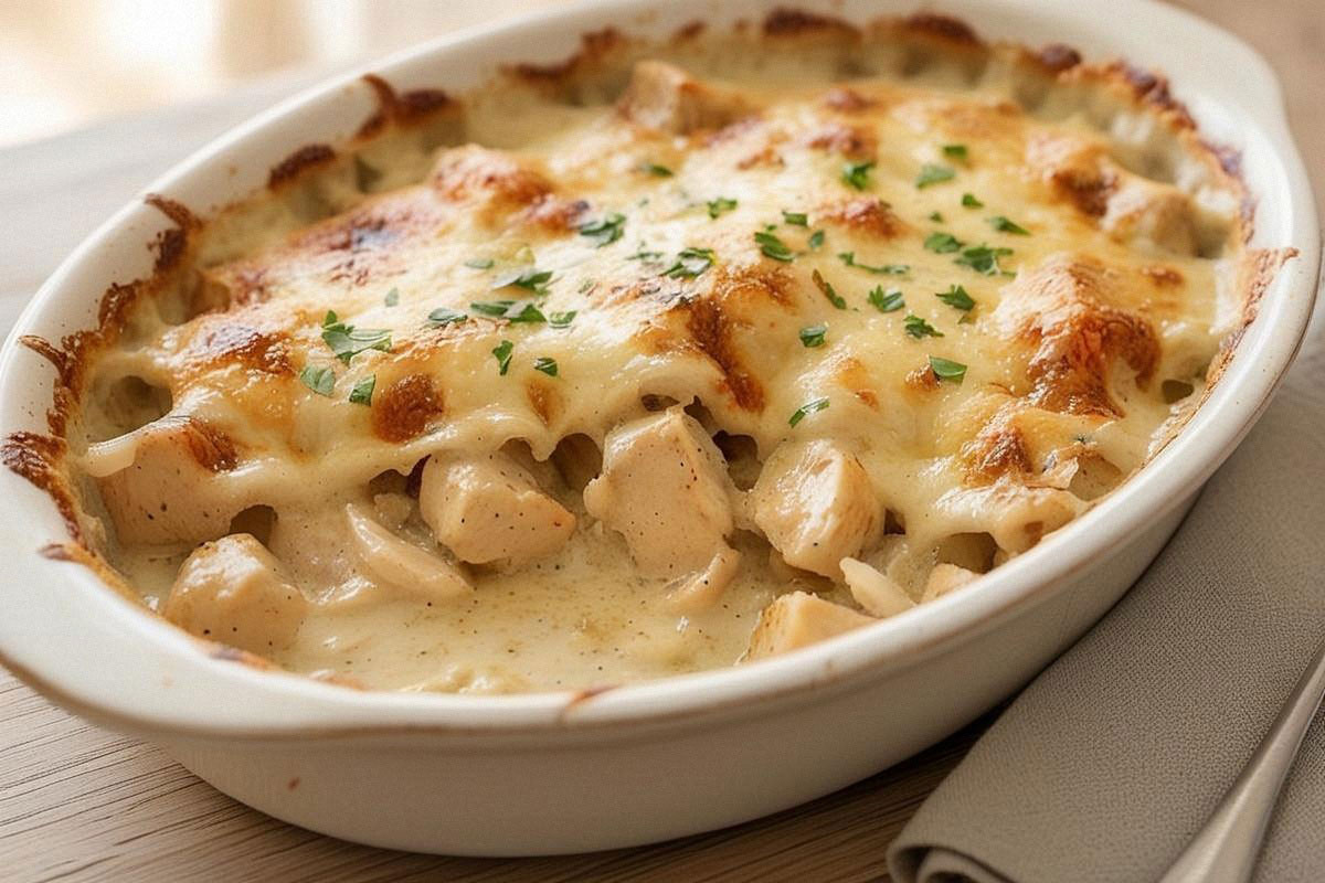Poulet au fromage gratiné